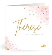 Geburtskarten mit dem Vornamen Therese