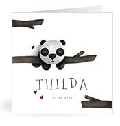 Geburtskarten mit dem Vornamen Thilda