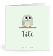 Geburtskarten mit dem Vornamen Tito
