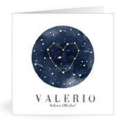 Geburtskarten mit dem Vornamen Valerio