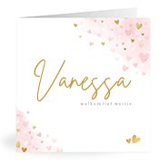 Geburtskarten mit dem Vornamen Vanessa