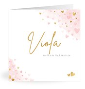 Geboortekaartjes met de naam Viola