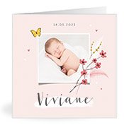Geburtskarten mit dem Vornamen Viviane