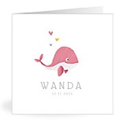 Geburtskarten mit dem Vornamen Wanda