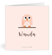 Geburtskarten mit dem Vornamen Wanda