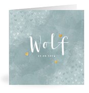 Geburtskarten mit dem Vornamen Wolf