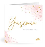 Geburtskarten mit dem Vornamen Yasemin