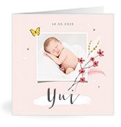 Geburtskarten mit dem Vornamen Yui