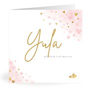 Geboortekaartjes met de naam Yula