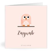 Geburtskarten mit dem Vornamen Zaynab